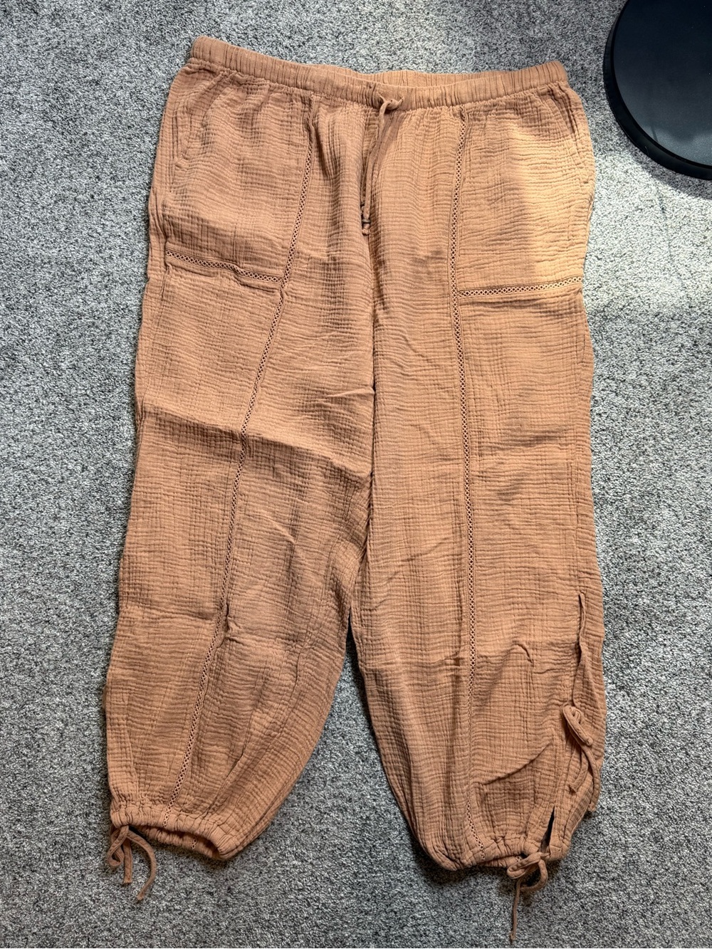 torrid Tan Drawstring Harem Joggers - Picture 4 of 6